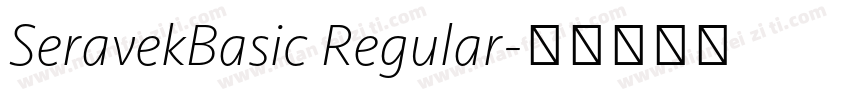 SeravekBasic Regular字体转换